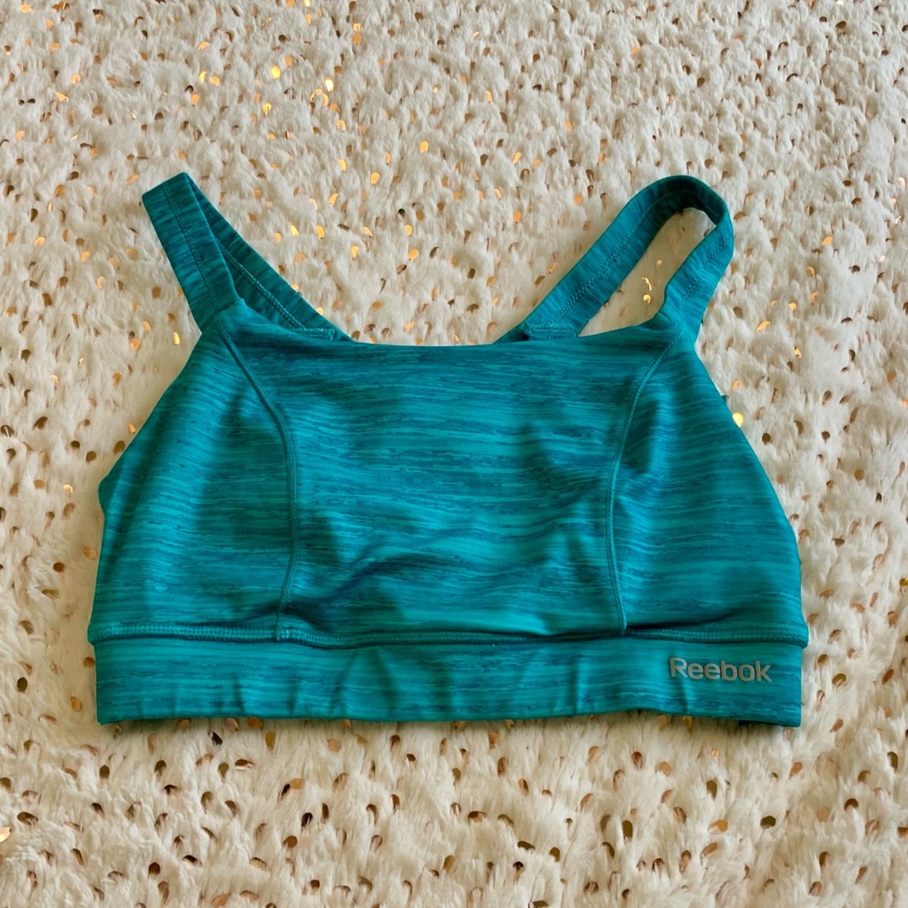 Reebok Strappy Medium Blue Sports Bra